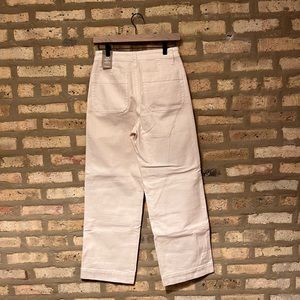 Madewell slim Emmett full length pants; size 26; off white denim